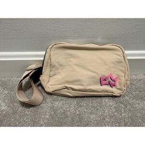 Primal Queen Belt Bag Fanny Pack Pink Crown Graphic Adjustable Strap Pockets